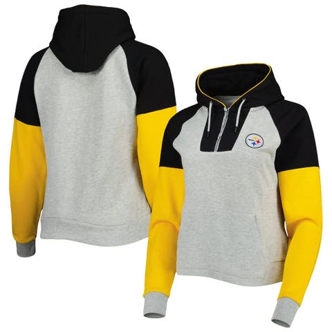 GIII Men Half-ZIP Pittsburgh Steelers Lightweight Athletic Hoodie