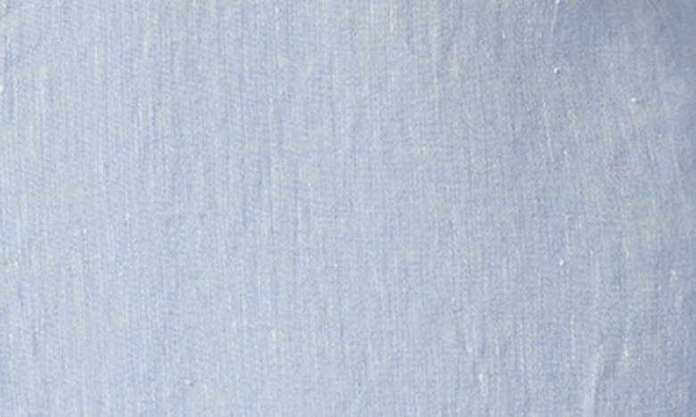 Bugatchi Axel Linen Button-up Shirt In Sky
