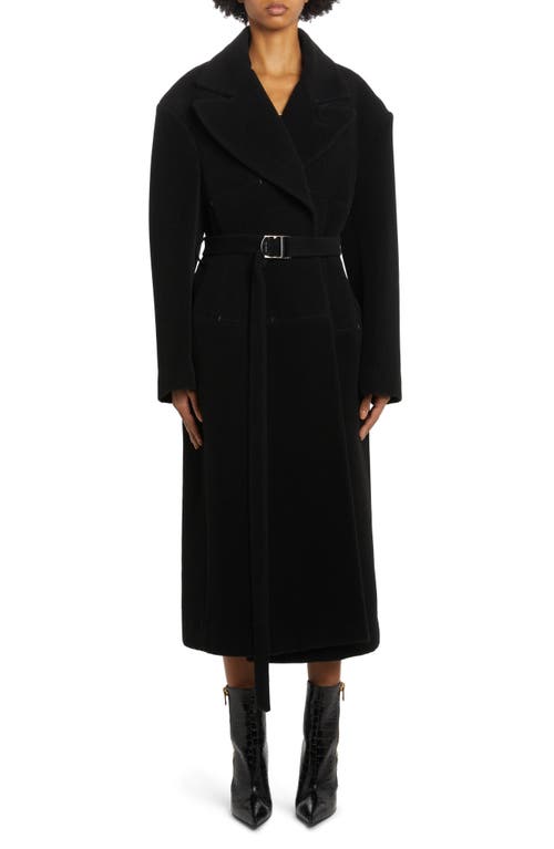 TOM FORD Alpaca & Wool Belted Coat in Black at Nordstrom, Size 10 Us