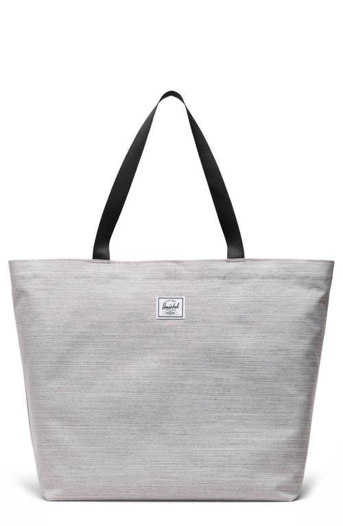 Classic Tote in Light Grey Crosshatch