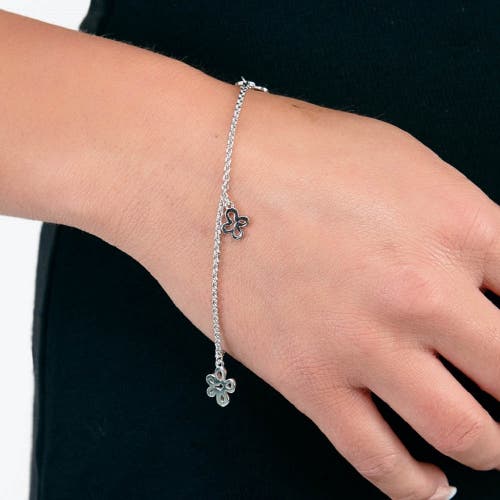 Lucy Quartermaine Open Splash Bracelet In Sterling Silver