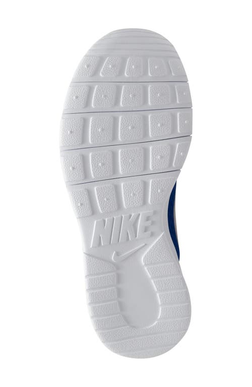 Shop Nike Kids' Tanjun Ez Sneaker In Game Royal/white/white