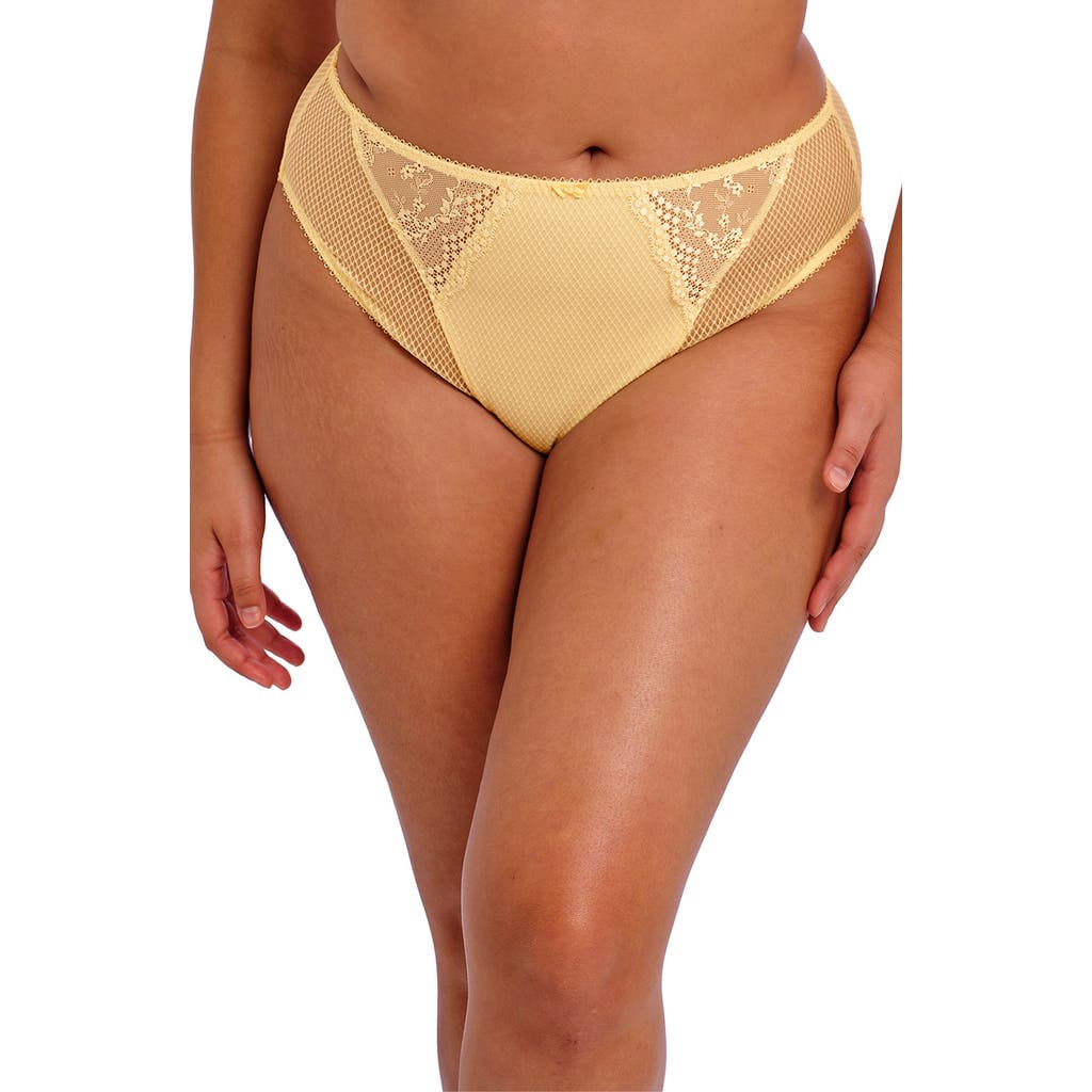 Elomi Charley High Cut Briefs In Lemon Fizz