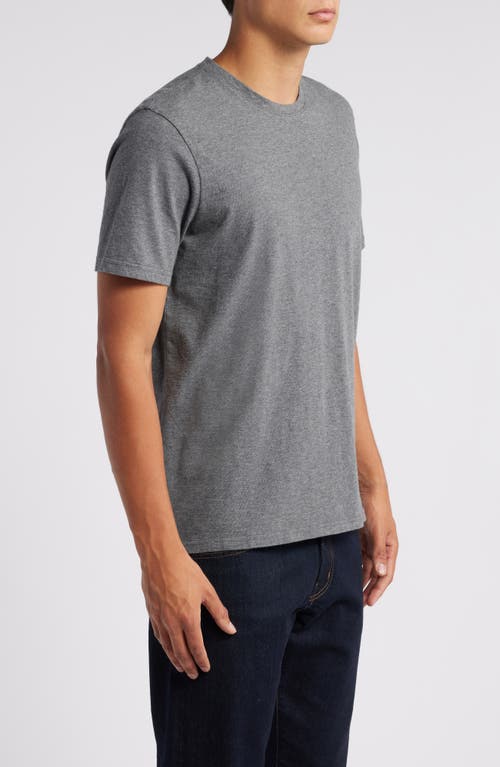 Treasure & Bond Lived In Slub Jersey Crewneck T-shirt In Grey Dark Heather