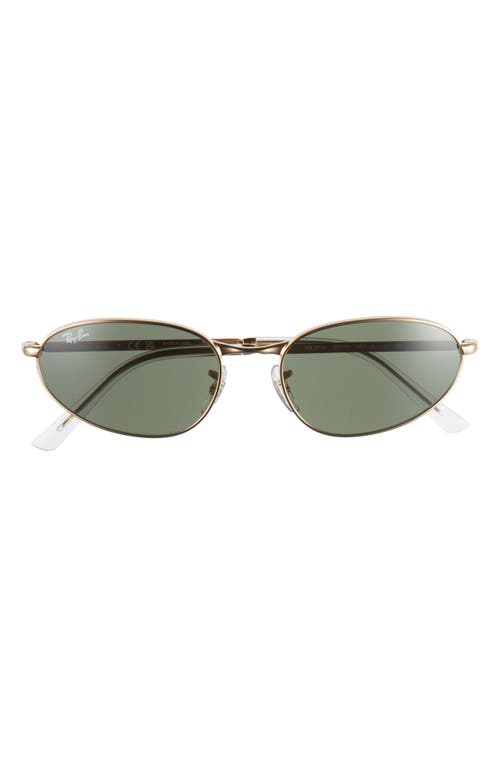 Ray-Ban 56mm Oval Sunglasses in Gold Flash at Nordstrom