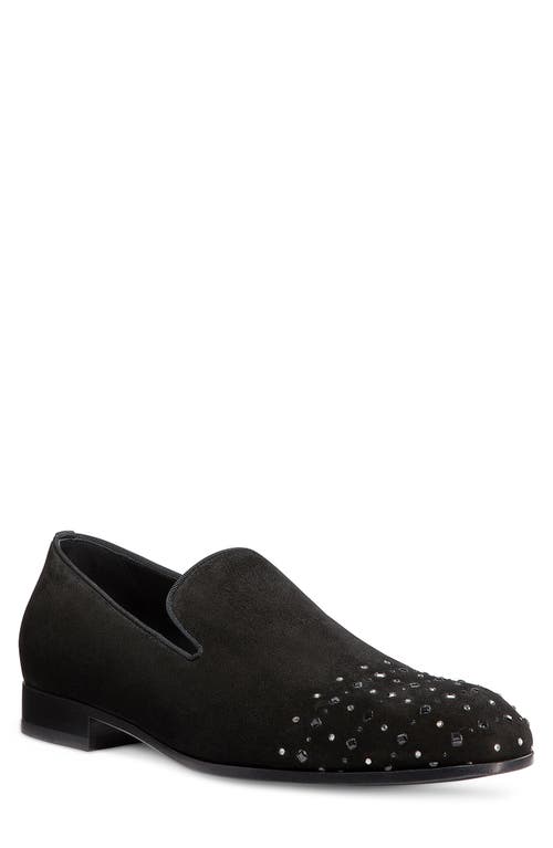 Shop Stuart Weitzman Premiere Party Cap Toe Loafer In Black/black Multi