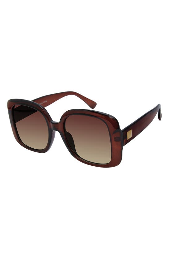 Vince Camuto 44mm Square Sunglasses In Brown