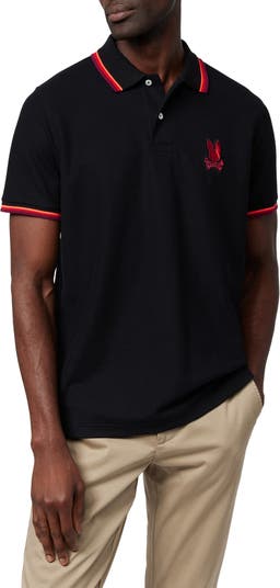 Lv Creation Solid Men Polo Neck Red T-shirt