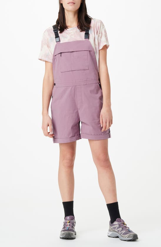 Shop Picture Organic Clothing Foday Water Resistant Short Overalls In Grapeade