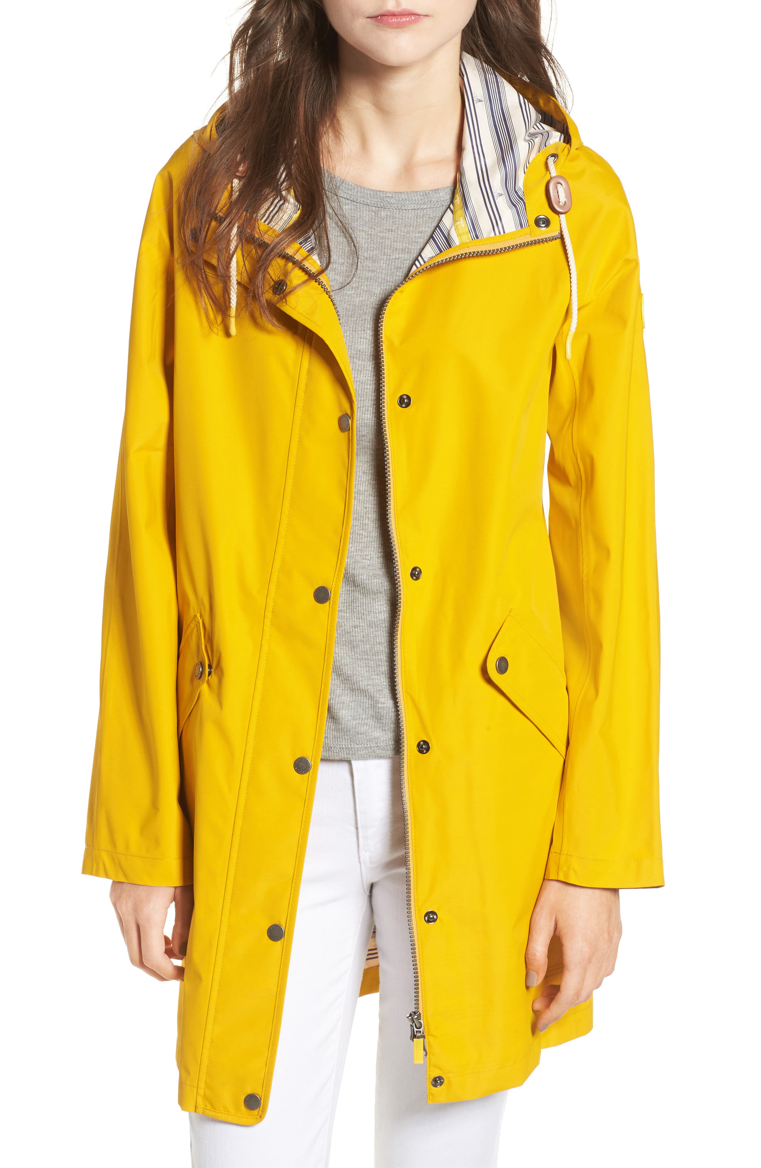 barbour yellow raincoat