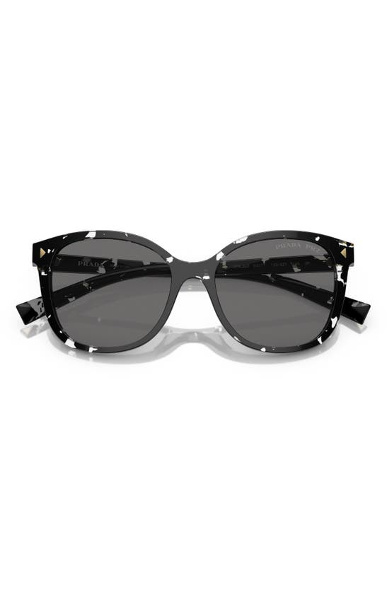 Shop Prada 53mm Cat Eye Sunglasses In Black Tortoise