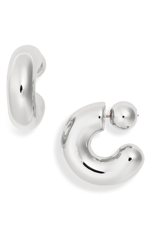 Shop Jenny Bird Large Tome Hoop Earrings In High Polish Silver