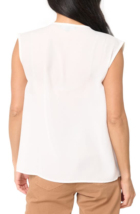 Shop Gibsonlook The Favorite V-neck Sleeveless Top In Off White