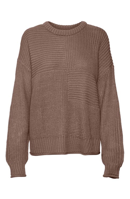 Vada Crewneck Sweater in Brown Lentil