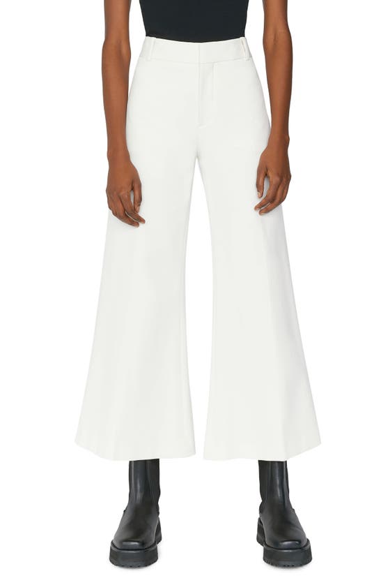 Frame Le Palazzo High-rise Wide-leg Jeans In Bone
