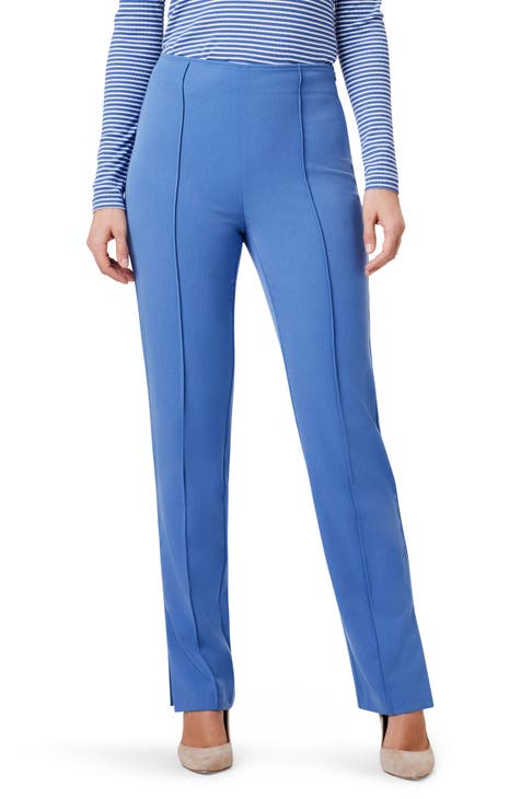 Skylar Blue Ribbed Pants – She Is Boutique