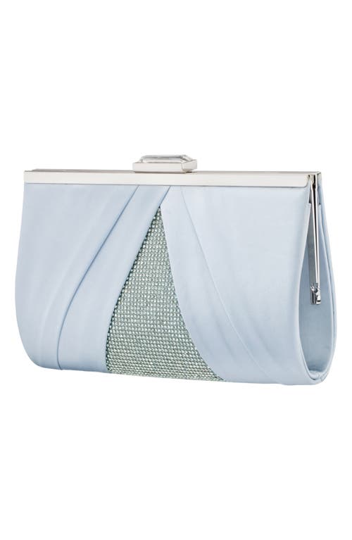 Nina Ophelia Frame Clutch In Air Blue