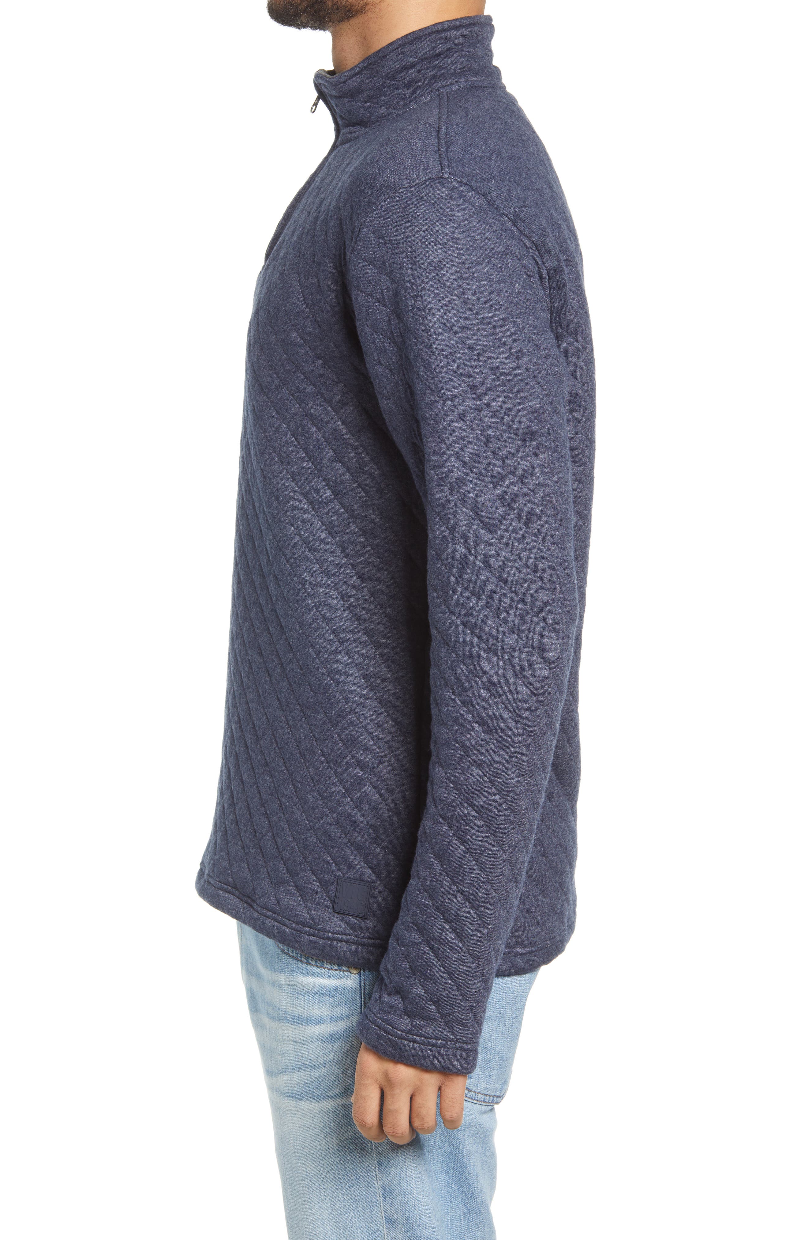 quilted quarter zip men's