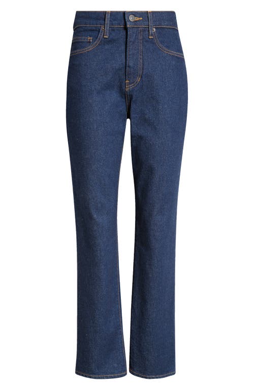 Veronica Beard Alenah High Waist Slim Straight Leg Jeans In Indigo Rinse