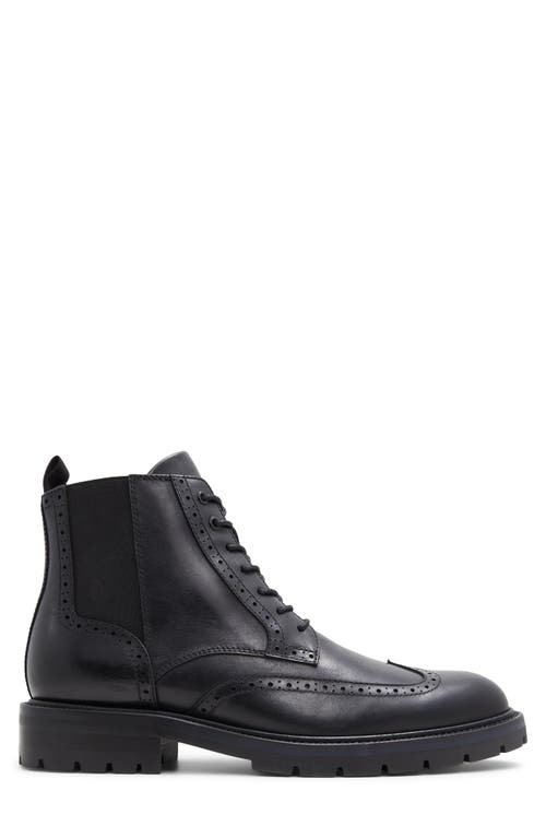 Shop Aldo Toney Waterproof Lace-up Wingtip Boot In Black