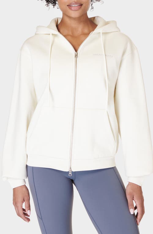 Shop Sweaty Betty The Elevated Hoodie In Lily White