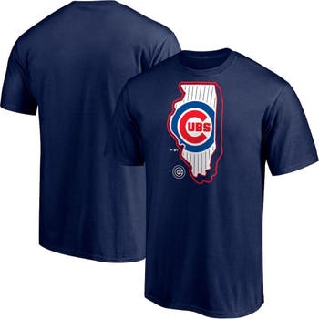 Men's Fanatics Branded Navy Chicago Cubs Hometown Paint The Black T-Shirt Size: Medium
