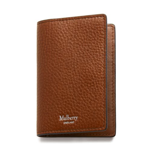 Mulberry Folded Leather Card Case in Oak at Nordstrom