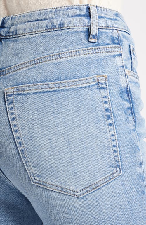 Frame Le Easy Flare Raw Hem Jeans In Whimsy In Whimsy