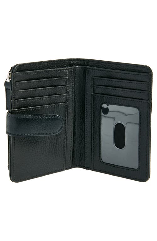 Mundi Small Leather Goods Campbell Leather Wallet In Black