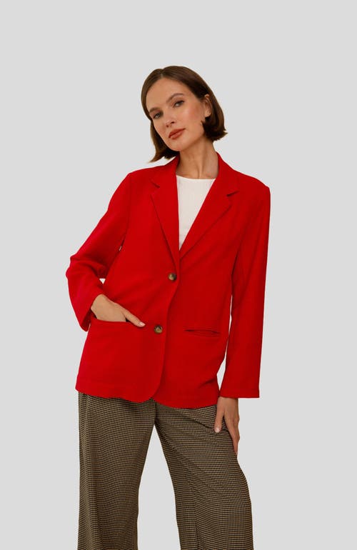 Shop Whimsy + Row Parker Blazer In Red