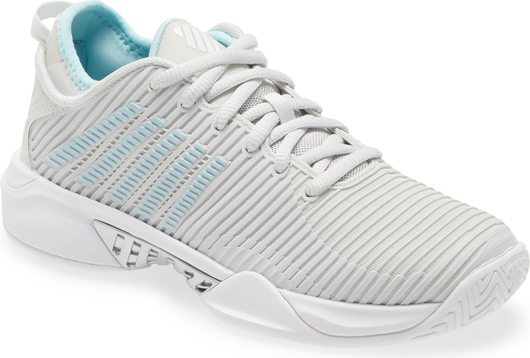超高品質で人気の ケースイス K-SWISS Blue/White/Blueglow Barely Shoe Tennis Supreme Hypercourt  シューズ・靴 テニス レディース - テニスシューズ