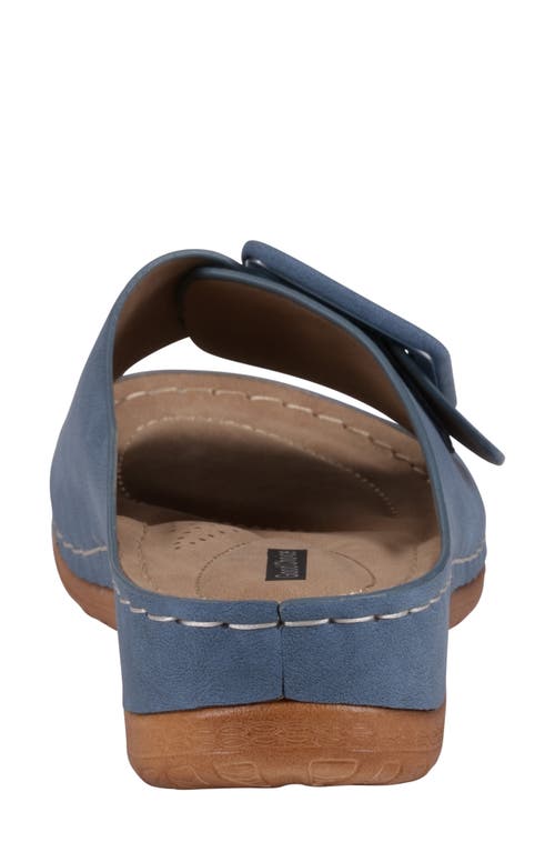 Good Choice New York Hamden Platform Slide Sandal In Royal Blue