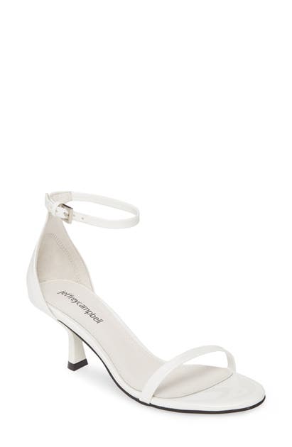 Jeffrey Campbell Entice Ankle Strap Sandal In White Patent | ModeSens