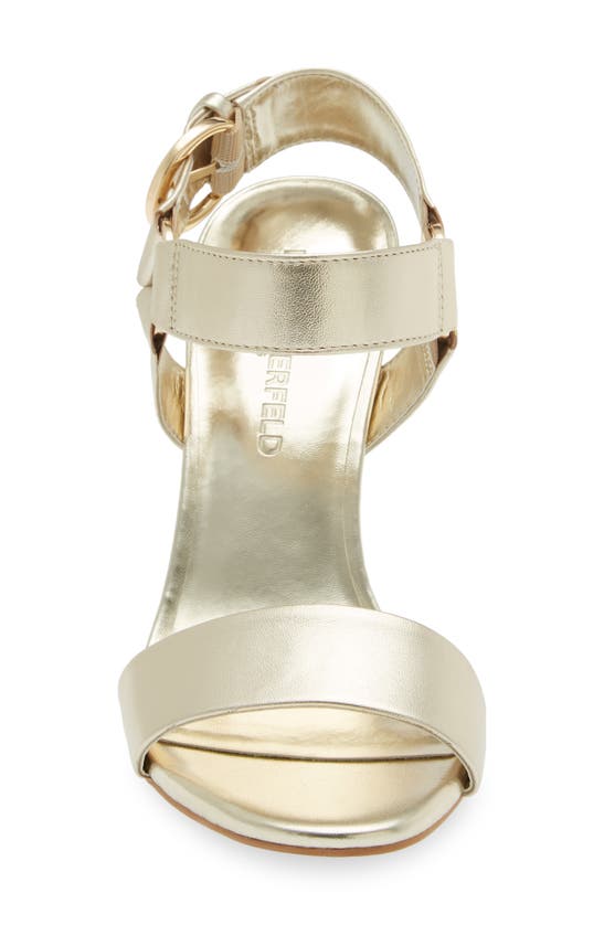 Shop Karl Lagerfeld Cieone Sandal In Champagne