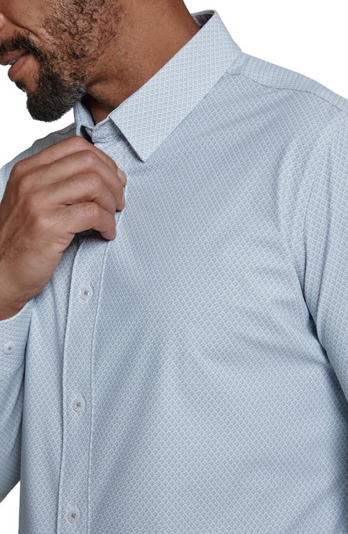 Shop 7 Diamonds Layth Performance Button-up Shirt In Light Grey