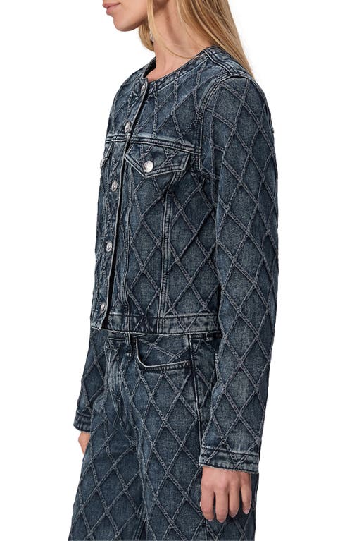 Shop Rag & Bone Cora Patterned Denim Jacket In Karina Quilted