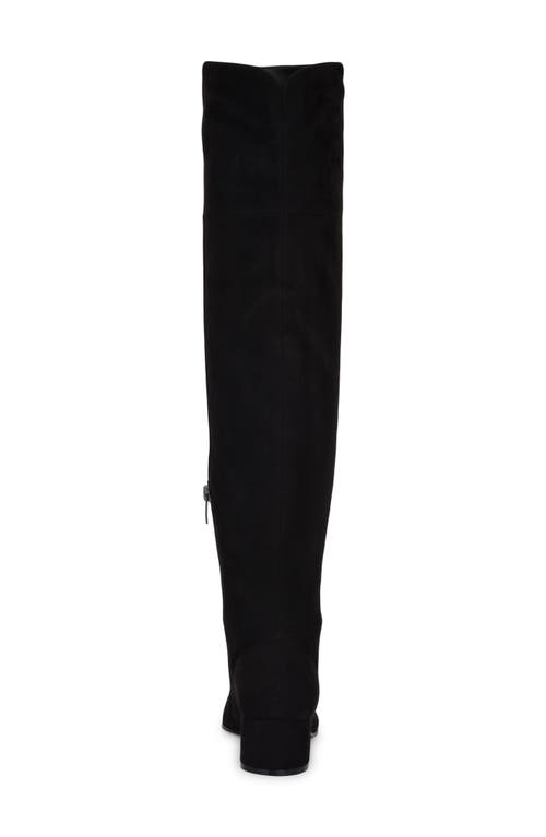 Shop Nine West Maner Pointed Toe Over The Knee Boot In Black/black