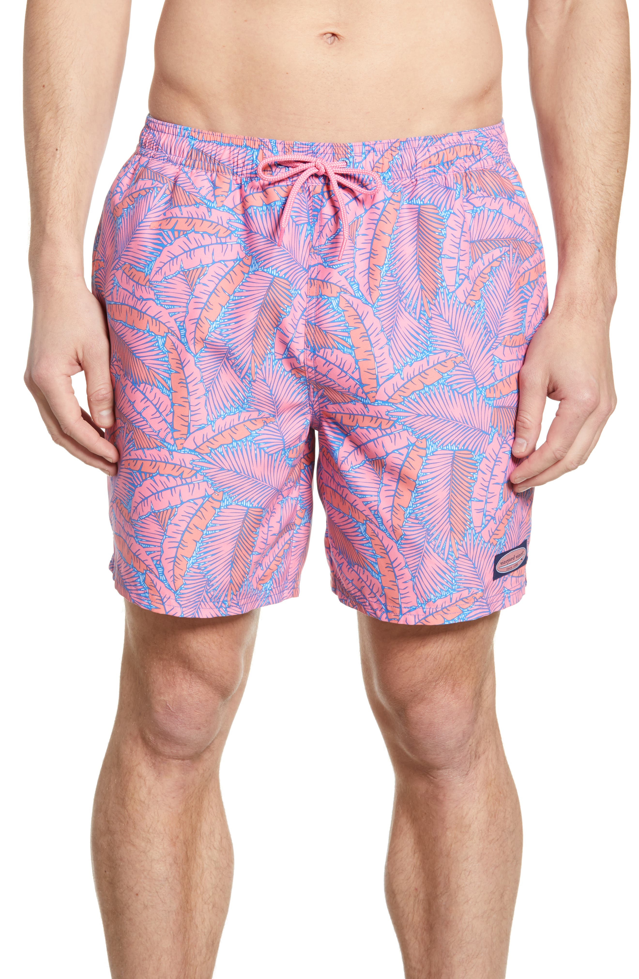 Vineyard Vines Chappy Island Palms Print Swim Trunks