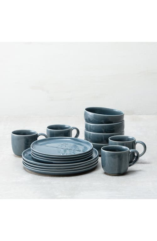 Shop Fortessa Svelte 16-piece Dinnerware Set In Blue