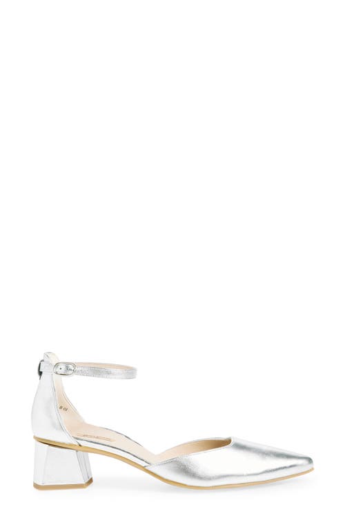 Shop Paul Green Willa Pump In Alu Metallic Nappa