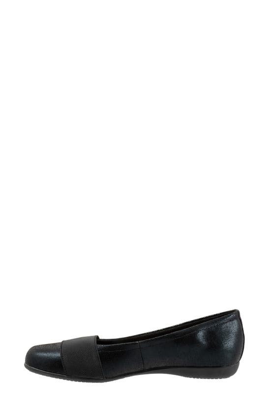 Shop Trotters Samantha Flat In Black