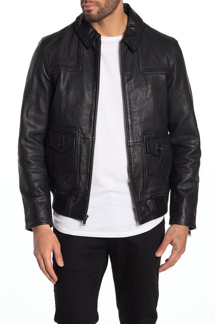 John Varvatos Star Usa Reese Leather Jacket Nordstrom Rack