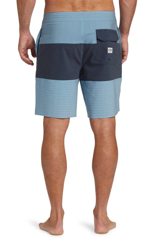 Shop Billabong Tribong Lo Tide Water Repellent Board Shorts In Washed Blue