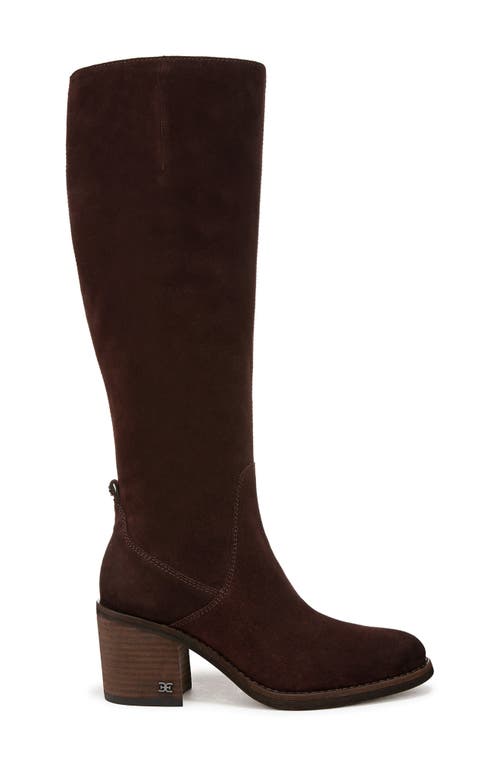 Shop Sam Edelman Soyer Knee High Boot In Café Noir