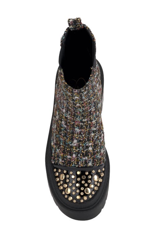 Shop Jessica Simpson Jymmie Cap Toe Platform Chelsea Boot In Black Multi