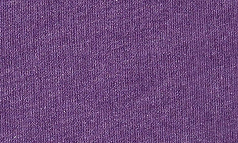 Shop Paigelauren Long Sleeve Henley Romper In Purple