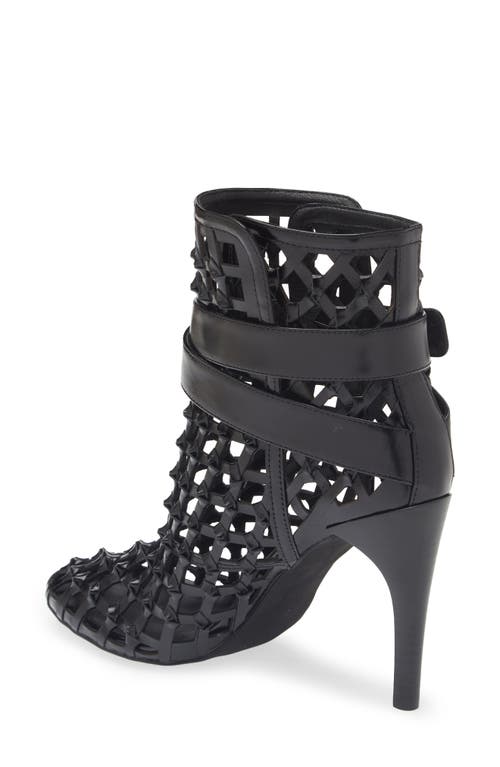 Jeffrey Campbell Loom Cage Bootie In Black