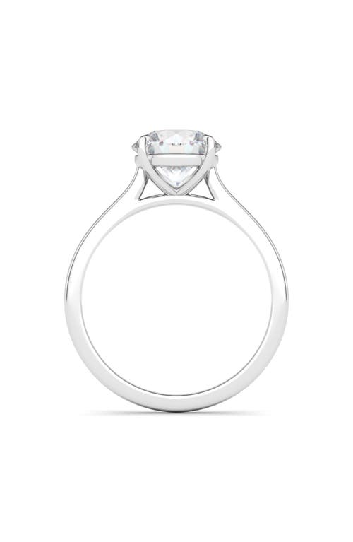 Shop Hautecarat Round Brilliant Cut Lab Grown Diamond Ring In 3.00 Ctw 18k White Gold