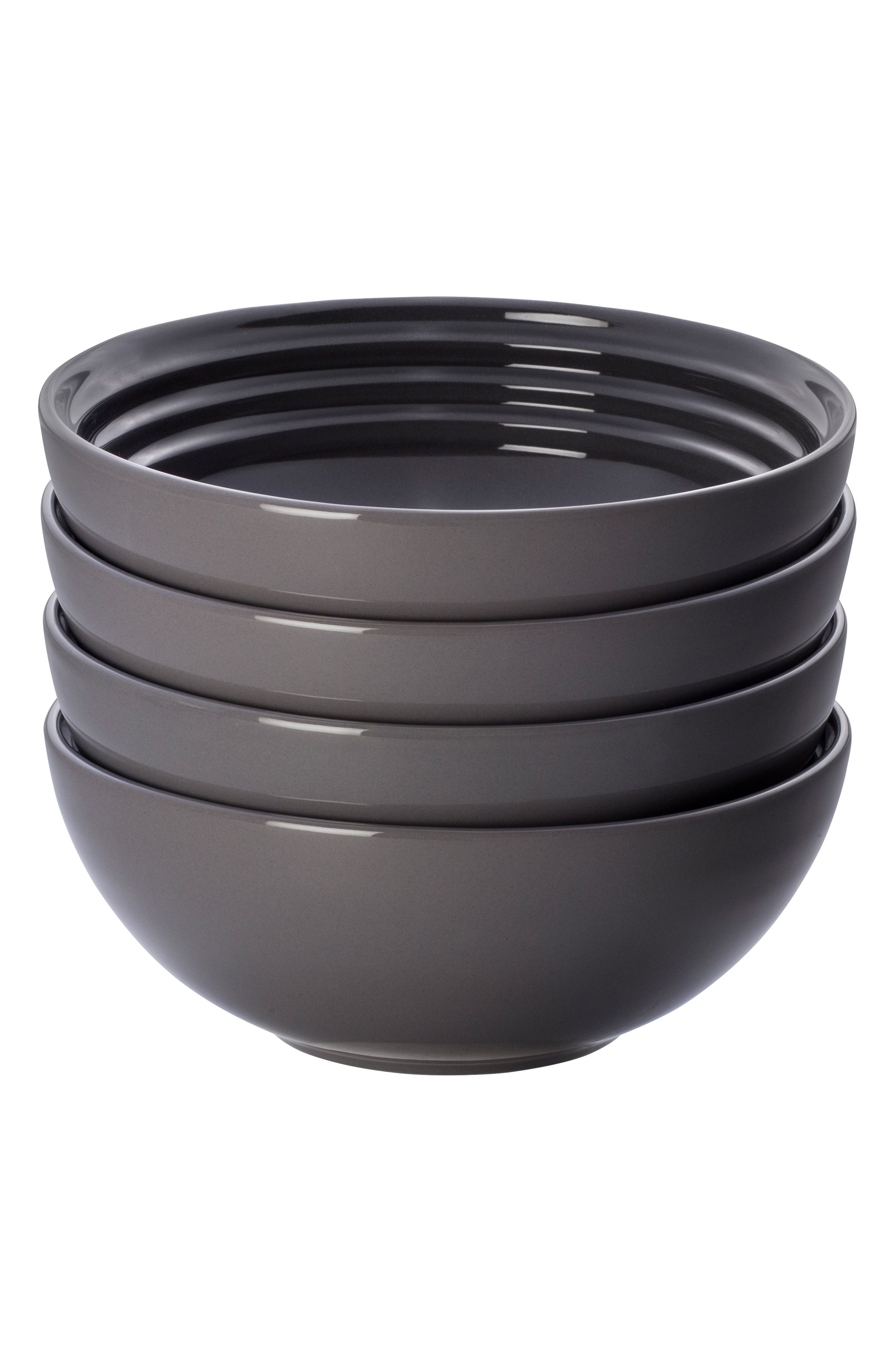 UPC 630870214360 product image for Le Creuset Set Of 4 Soup Bowls, Size One Size - Grey | upcitemdb.com