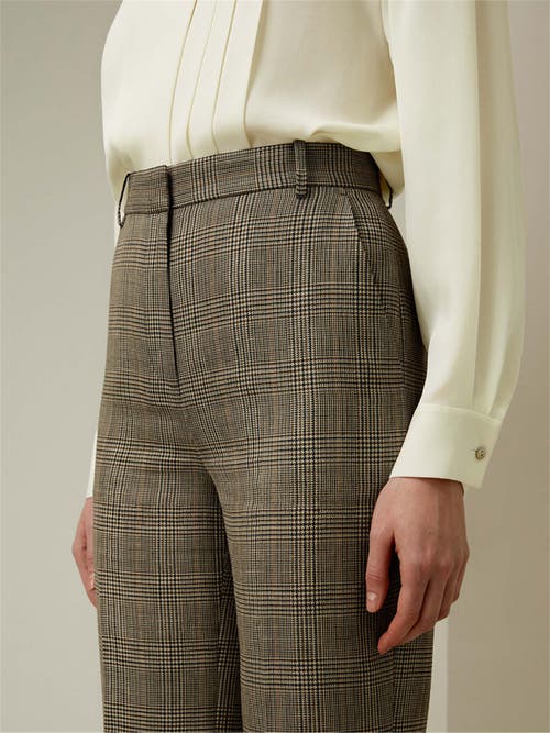 Shop Lilysilk Sprezzatura Urbane Silk Wool Blend Trousers In Flax